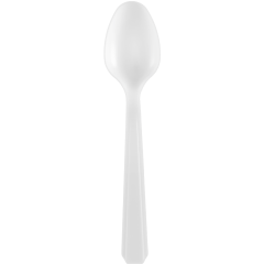 Medium Heavy Weight Polystyrene Bulk White Teaspoon 1000Ct