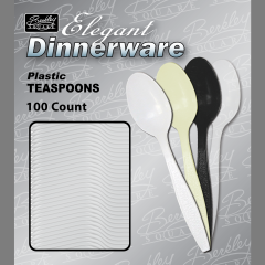 Heavy Weight Polystyrene Box Teaspoon 10/100Ct
