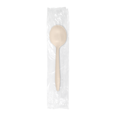 Environ Medium Weight Cornstarch Wrapped Natural Soup Spoon 1000ct
