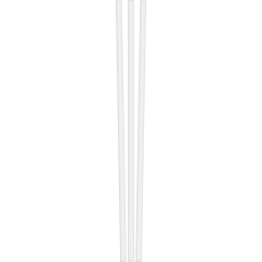 PAPER STRAW GIANT 10.25 UWR WH