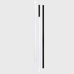 Straw Giant Wrapped 8.5" Black 8mm Diameter 5000/cs