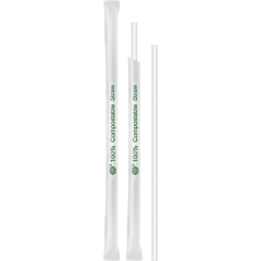 COMPOSTABLE 5mm STRAW WR 8