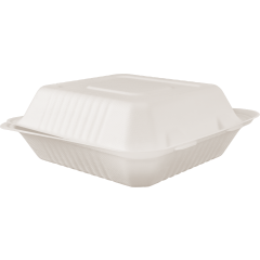 9X9 clam Env-C Bagasse  wh 200ct