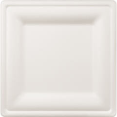 6" Plate Square Bagasse 10/50pk