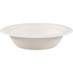 12oz Bagasse Bowl White (9g) 10/50pk 500 Count