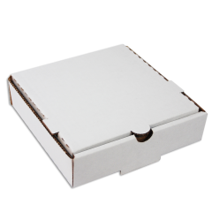 16in B-Flute Corrugated Pizza Box White/Kraft 50/bd