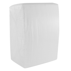 12x13in Off Fold Napkin 1-Ply White 12/500Ct