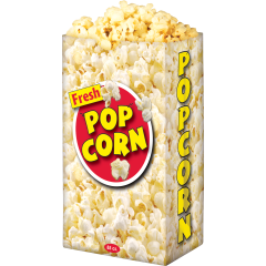 Popcorn Bag Coated 85oz White 5.5 inches x 8.625 inches x 3.25 inches 500 per case