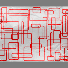 Rounded Rectangles Foil Wrap 2500/cs