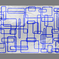 Rounded Rectangles Foil Wrap 2500/cs