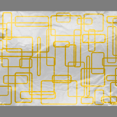 Rounded Rectangles Foil Wrap 2500/cs