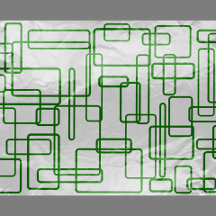 Rounded Rectangles Foil Wrap 2500/cs