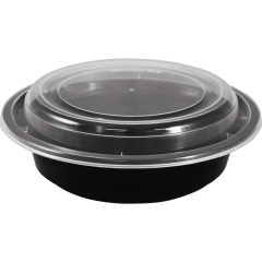 16oz Round Bowl W/Lid Microwavable 150/Cs