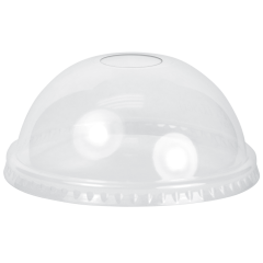 Dome Lid With Hole For Cold And Sundae Cups 1000/cs 98Mm
