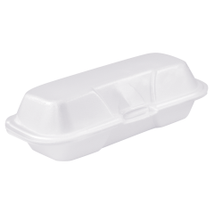 Hinged Foam Hot Dog Container 500/Cs