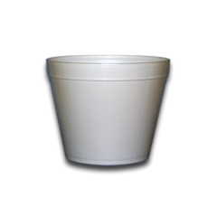 32oz White Foam Container Squat 500/cs