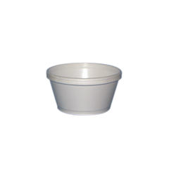 8Oz Foam Container Squat 1000/cs