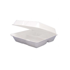 9X9In 3-Compartment Foam Container 200/Cs