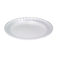 6In White Foam Plate 1000/cs