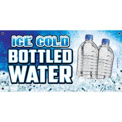 Sign 12X24in Bottled Water Design 1ea (2020)
