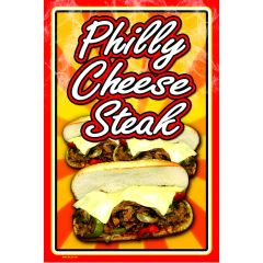 Sign 24X36in Philly Cheesesteak Design 1ea (2019)