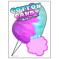 COTTON CANDY DSGN WINDOW CLING