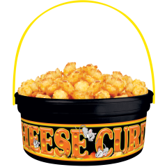 Container 24Oz Cheese Curds Design With Handle Black 170/Cs