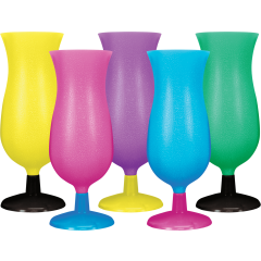 15oz Hurricane Souvenir In Assorted Solid Pastel Colors 72/cs