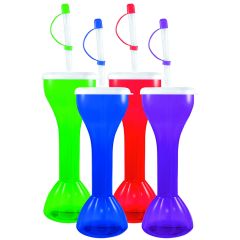 16oz Mini Yarder W/Lid & Straw 50/cs
