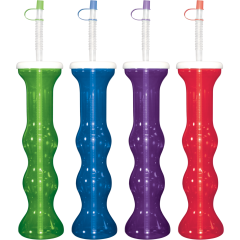 16oz Bubble Yarder W/Lid & Straw 48/cs
