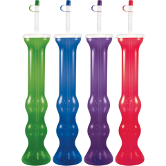 24oz Bubble Yarder W/Lid & Straw 48/cs