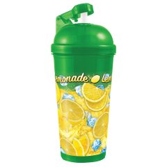32oz Flip-Top Lmonade Cup Lemon Ice Design With Lid And Straw 80/cs
