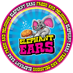 9In Coated Paper Plate Blue/Pink/Yellow With Elephant Ear 2022 20/50Pk