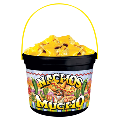 Container 48Oz Nachos Mucho Design With Handle Black 130/Cs
