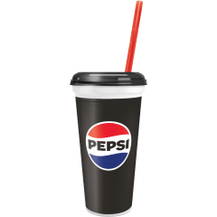 32oz Pepsi Souvenir Cup with Lid & Straw 200/cs
