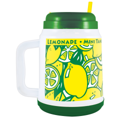 32oz Mini-Tanker Souvenir Cup Lemons Design 24/cs