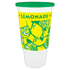 32oz Car Cup Lemons Design With Lid 540/Cs