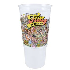 32oz Car Cup Fun At The Fair Design With Lid 540/Cs