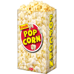 Popcorn Bag Coated 85oz White 5.5 inches x 8.625 inches x 3.25 inches 500 per case
