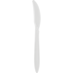 Medium Weight Polypropylene Bulk White Knife 1000ct