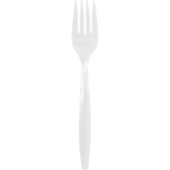 Medium Weight Polypropylene Bulk White Fork 1000ct