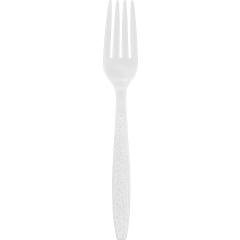 Heavy Weight Polystyrene Bulk White Fork 1000ct