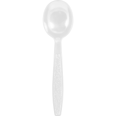 Extra Heavy Weight Polystyrene Bulk White Soup Spoon 1000ct