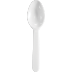 Medium Weight Polypropylene Bulk White Taster Spoon, 3.25", 3000ct