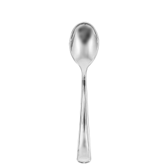 Heavy Weight Polystyrene Bulk Silver Teaspoon 600ct