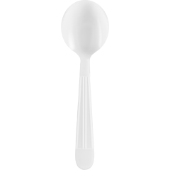 Extra Heavy Weight Polypropylene Bulk White Soup Spoon 1000ct