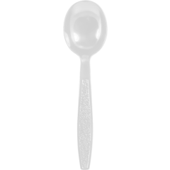 Heavy Weight Polystyrene Bulk Clear Soup Spoon 1000ct