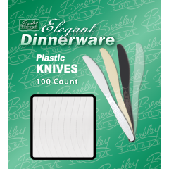 Heavy Weight Polystyrene Boxed White Knife 10/100ct
