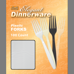 Heavy Weight Polystyrene Boxed Clear Fork 10/100ct