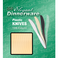 Heavy Weight Polystyrene Boxed Almond Knife 10/100ct